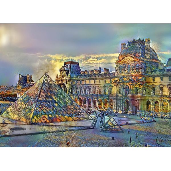 Bluebird Puzzle Museo Del Louvre, Parigi, Francia 1000 Pezzi-image