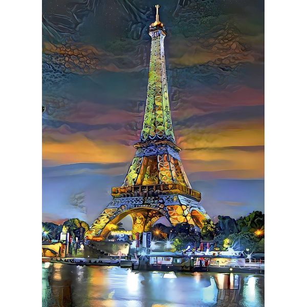Bluebird Puzzle Torre Eiffel Al Tramonto, Parigi, Francia 1000 Pezzi-image