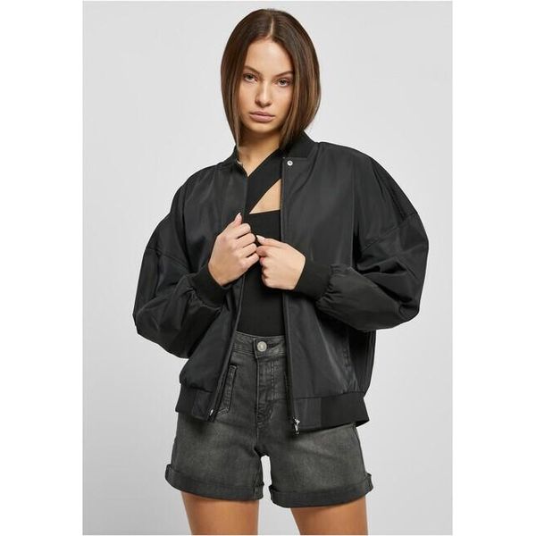 Giacca Bomber Da Donna Urban Classics Ladies Recycled Oversized Light Bomber Jacket Nera - M-image