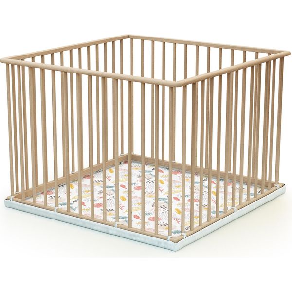 Webaby - Box Bambini Legno - Faggio Natural - 70 X 100 Cm-image