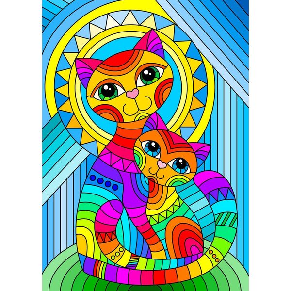 Enjoy Puzzle Ornamentale Con Gatto 1000 Pezzi-image