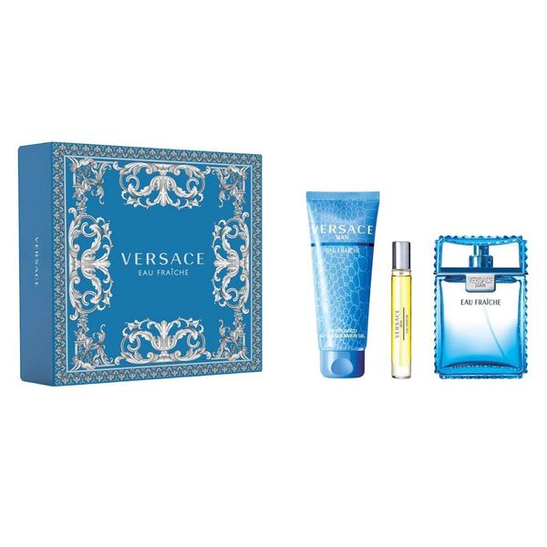 Versace Uomo Eau Fraiche Eau De Toilette 100Ml + Eau De Toilette 10Ml + Gel Doccia 150Ml-image