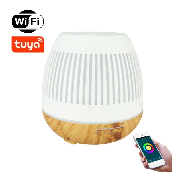 Bot Diffusore Di Aromi Intelligente B10 - 400Ml Legno Bianco E Marrone Chiaro-image
