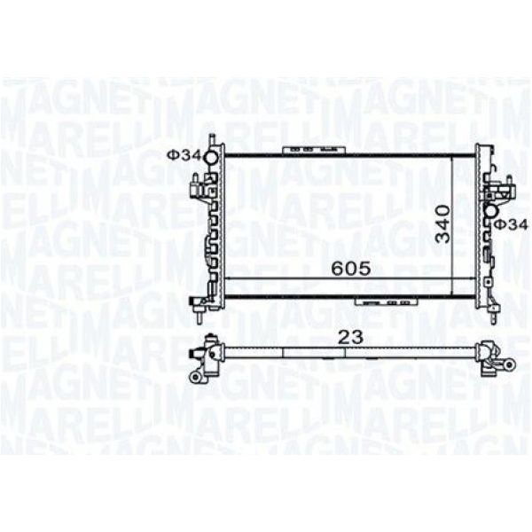 Magneti Marelli Radiatore, Raffreddamento Motore 350213977000-image