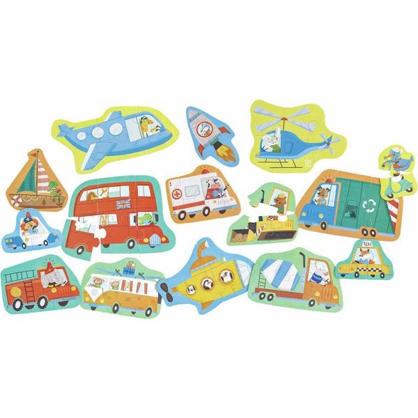 Puzzle Hape Wheels And Wonders Taglia Unica-image
