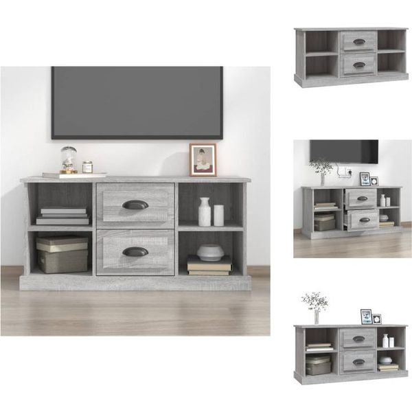 Vidaxl Mobile Tv Grigio Sonoma 99,5X35,5X48 Cm In Legno - Mobili Tv-image