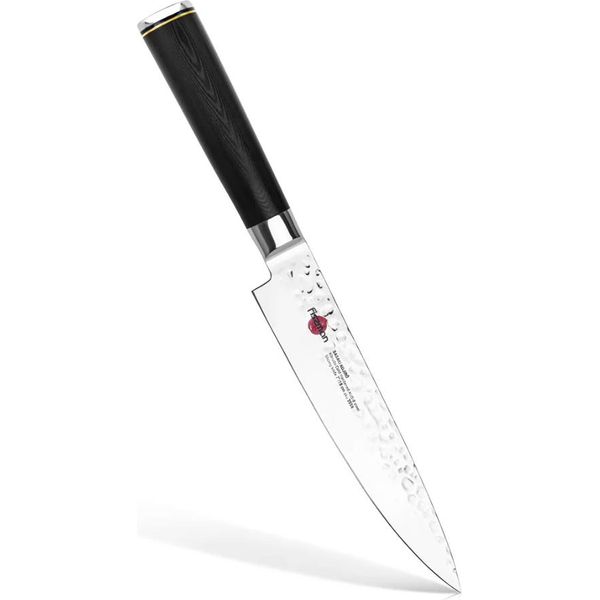Coltello Da Affettare Fissman-Kensei Kojiro, Acciaio AUS-8, 18 Cm, Argento/Nero-image