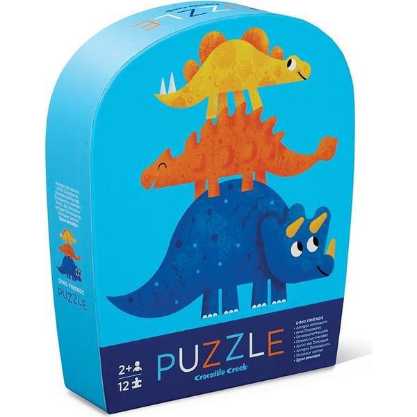 Crocodile Creek Mini Puzzle Da 12 Pezzi/Amici Dinosauri-image