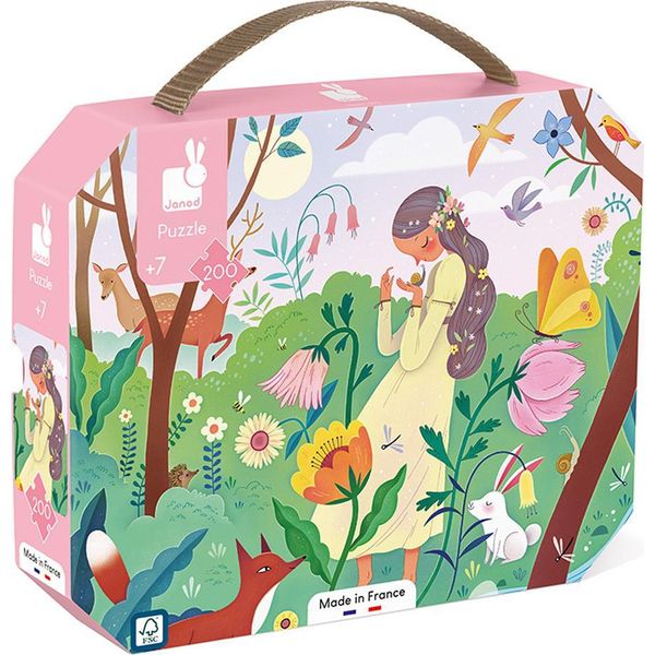 Puzzle Janod - Motivo Natura - 200 Pezzi - Gioco Educativo In Cartone-image