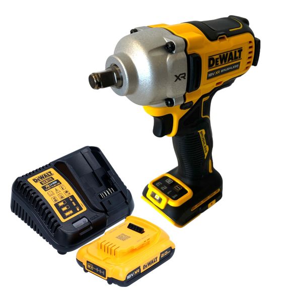 Avvitatore A Impatto A Batteria Dewalt Dcf 891 D1 18 V 1084 Nm 1/2" Brushless + 1X Batteria 2,0 Ah + Caricabatteria"-image