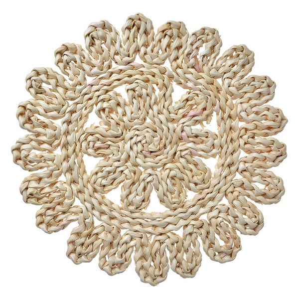 Tovaglietta Clayre & Eef Ø 30 Cm Beige Paglia-image