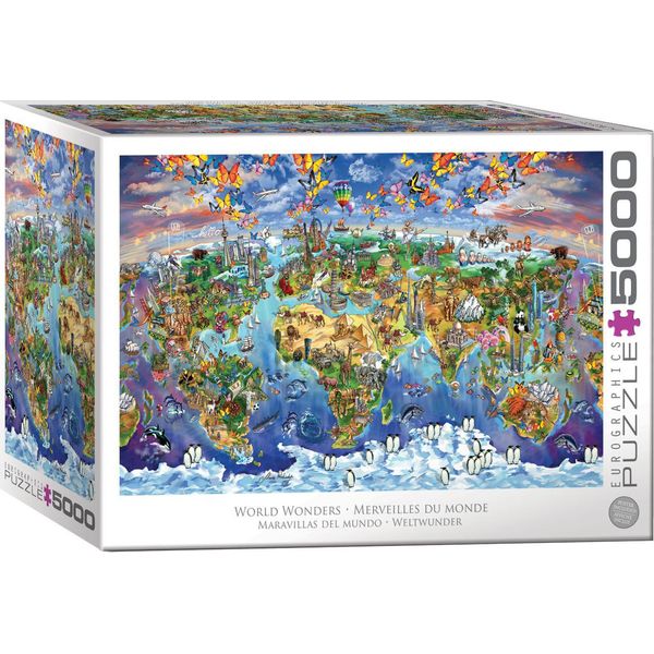 Eurographics Xxl-Puzzle Weltwunder, 5000 Teile, 152 X 102 Cm, 8520-5880-image