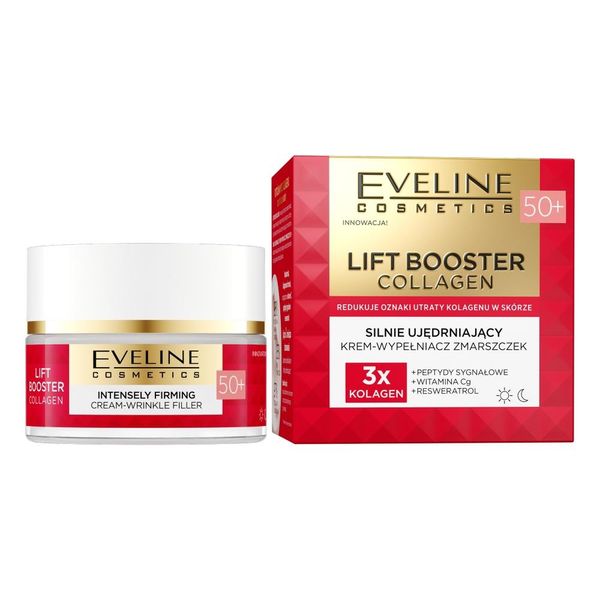 Eveline Cosmetics Lift Booster Collagen Crema Riempitiva Antirughe Fortemente Rassodante 50+, 50Ml-image