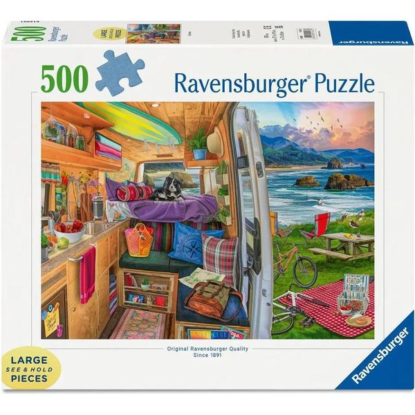 Puzzle Ravensburger Vista Dalla Roulotte Xxl 500 Pezzi-image