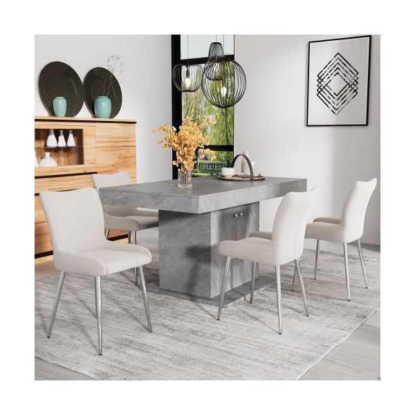 Sweiko Sala Da Pranzo Sedia Sedia Salotto Sedie Imbottite Soggiorno Sedia Divano Con Quattro Gambe Di Supporto In Metallo, Soggiorno, Camera Da Letto Velluto Set Di 4-image