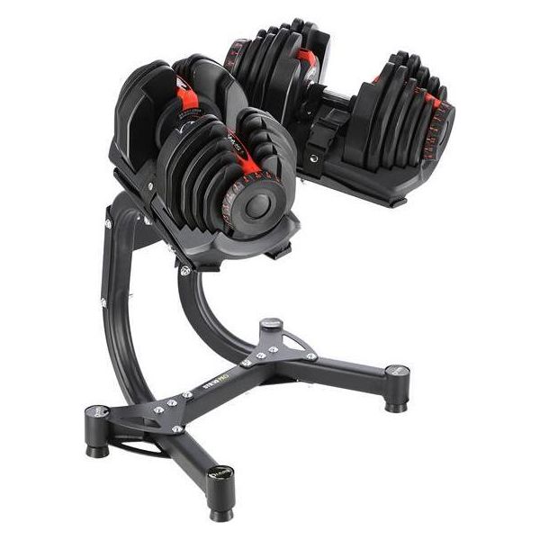 Set Di Rastrelliere Hms STR10 Pro E 2 Pezzi Di Manubri Variabili Hms SR80-image