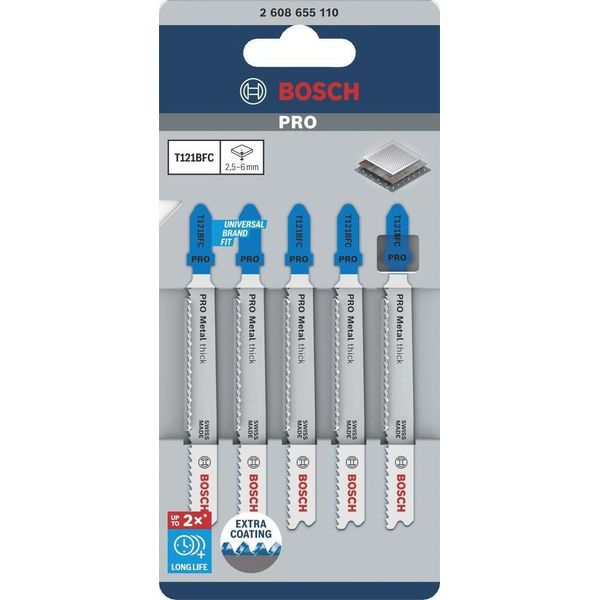 Pro Metal Thick T121BFC Lama Per Seghetto Alternativo, 92 Mm, 5 Pz.-image