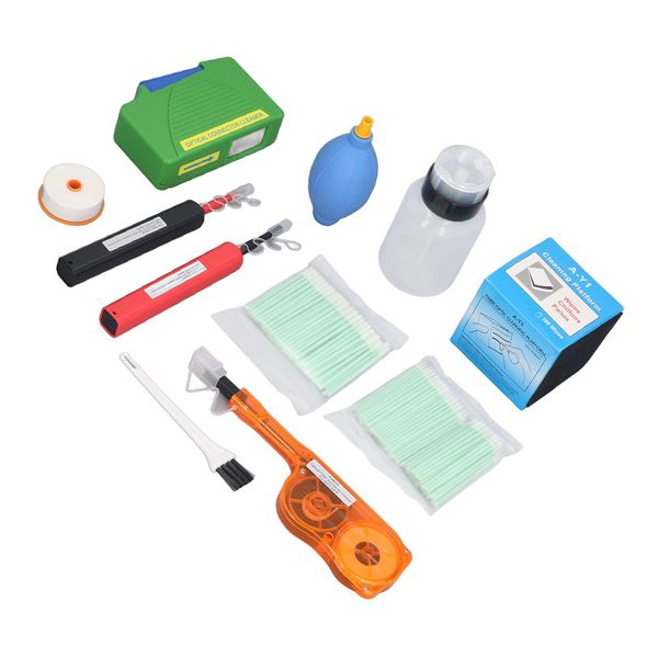 Kit Di Pulizia Della Fibra Ottica, Scatola Di Pulizia Della Fibra Ottica Sc Fc St Lc, Penna Di Pulizia Della Fibra Di 1,25 Mm 2,5 Mm, Pulitore Della Fibra Mpo Mtp, Pulitore Del Connettore Della Fibra Ottica, Penna Di Pulizia Della Fibra Ottica, Scatola Di Pulizia Della Fibra Ottica, Pulitore Della Fibra Ottica-image