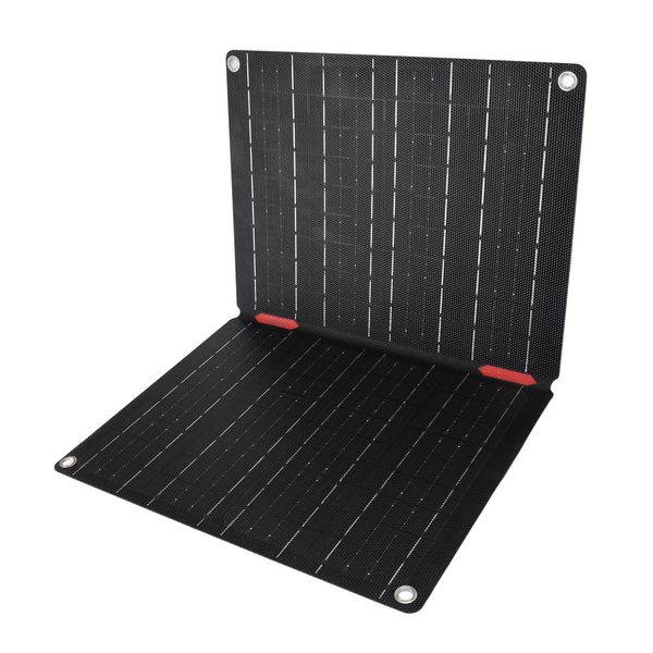 Pannello Solare Pieghevole In Etfe, Pannello Solare Pieghevole, Caricatore Solare Da 60W, Kit Caricatore Solare Per Auto, Pannello Solare Pieghevole Da 60W, Caricatore Portatile A Pannello Solare-image