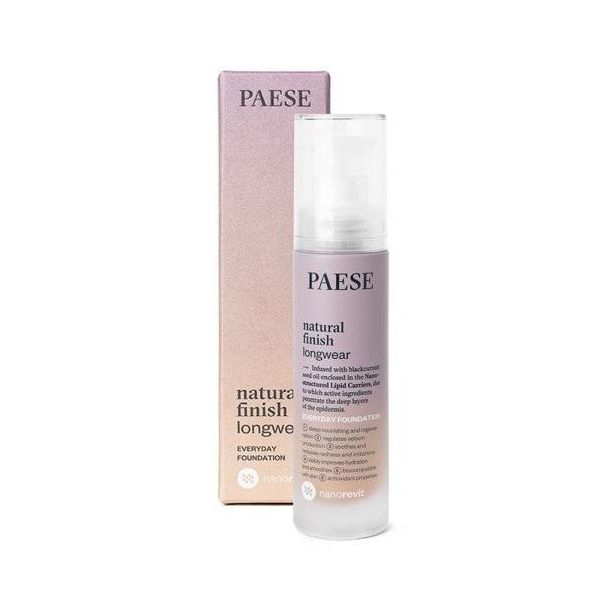 Paese Nanorevit Fondotinta A Lunga Tenuta Dal Finish Naturale 03 Sand, 30 Ml-image