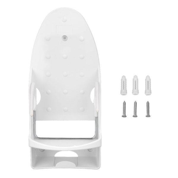 Supporto Elettrico Per Ferro Da Stiro, Resistente Al Calore, Supporto Da Parete 2 In 1 Con Asse Da Stiro E Gancio Per Il Bagno E La Casa, Bianco-image