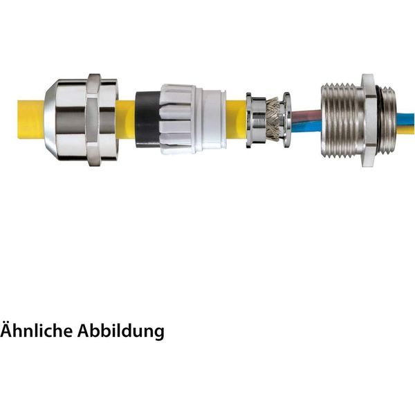 10101011 Wiska Connessione A Vite Emv Pg9X1,41 Con Inserto Di Messa A Terra Incl. O-Ring Ottone (Cuzn) Nichelato Lunghezza Filettatura 5,0Mm-image