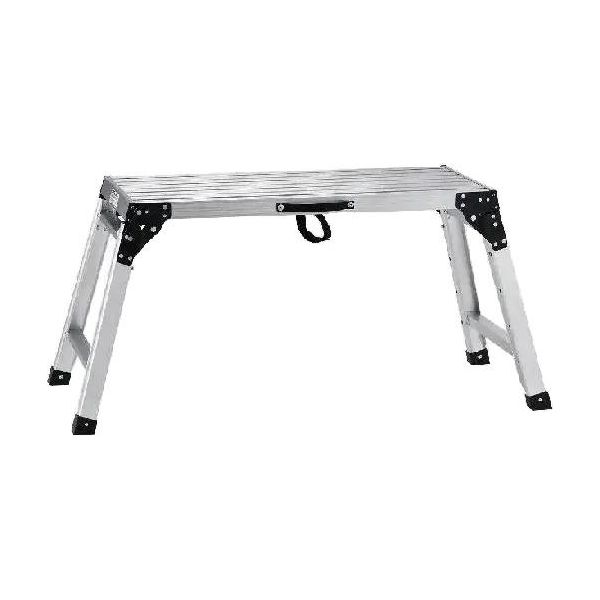 Piattaforma Di Lavoro Regolabile E Pieghevole In Alluminio, Portata 150 Kg, Superficie Antiscivolo, 76 Cm-image