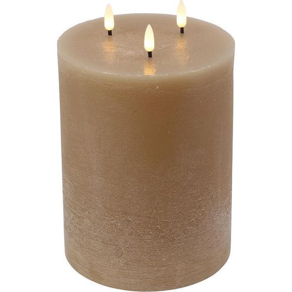 Candela A Led Countryfield Giocattolo Beige 15X15X22,5Cm Decorativa-image