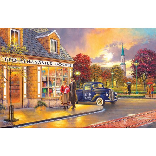 Sunsout Puzzle La Libreria Di Leo - 1000 Teile Jigsaw Puzzle-image