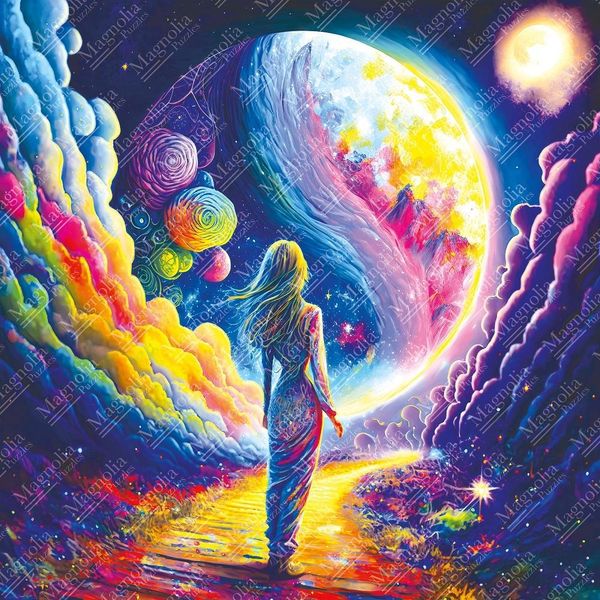 Magnolia Puzzle Visita Astrale - 1023 Pezzi Legespiel Multicolore-image