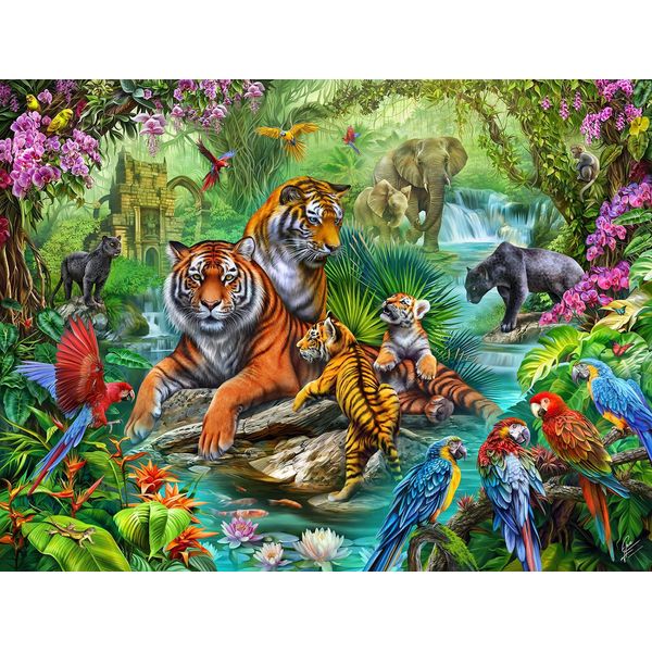 Sunsout Puzzle Tiger Jungle - Puzzle Da 500 Pezzi-image