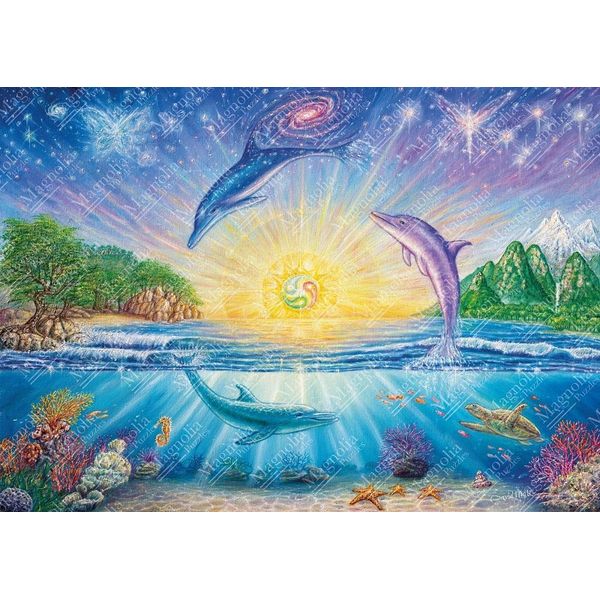 Magnolia Puzzle Dolphins - Puzzle Giocattolo Da 1000 Pezzi-image