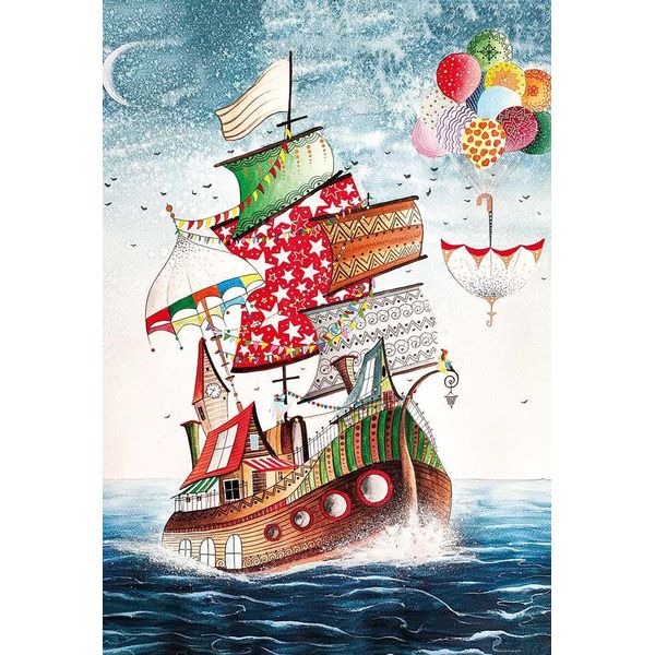 Magnolia Puzzle Free Ship - 1000 Teile Legespiel Multicolor-image
