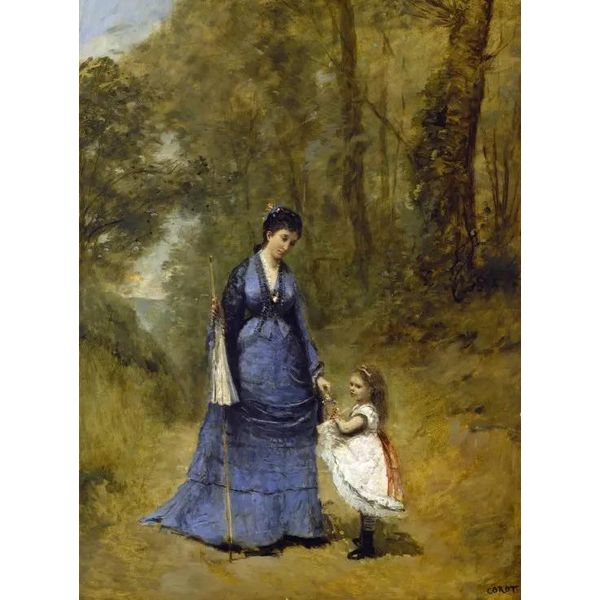 Grafika Puzzle Art Jean-Baptiste-Camille Corot Madame Stumpf 2000 Pezzi-image