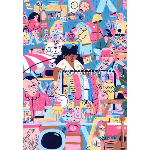 Puzzle Flohmarkt Pezzi & Pace - Puzzle Da 1000 Pezzi-image
