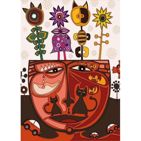 Magnolia Puzzle Gatto Surrealista - Puzzle Da 1000 Pezzi-image