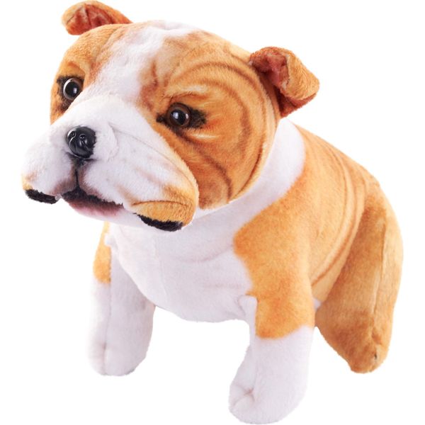 Cane Bulldog Di Peluche Con Suono - 18 Cm-image