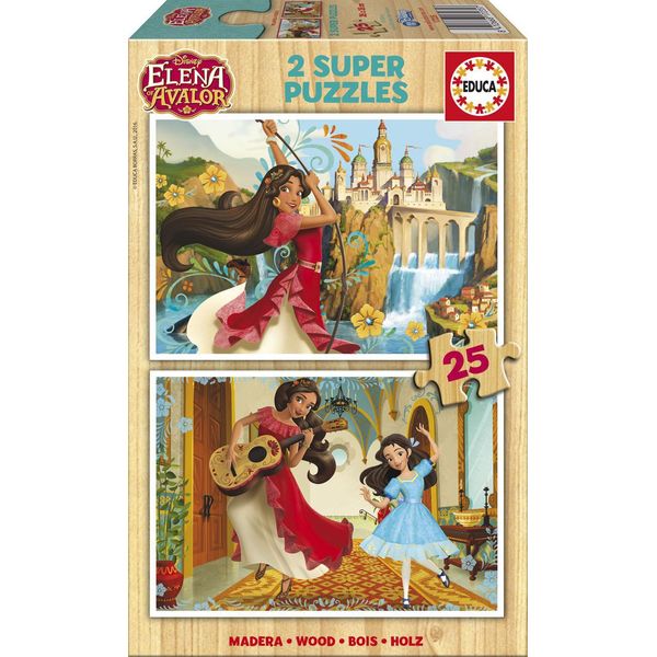 Puzzle Di Legno Educa - Elena D'avalor, 2X25 Pezzi-image