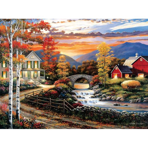 Sunsout Puzzle Babbling Creek Road 1000 Teile John Zaccheo-image