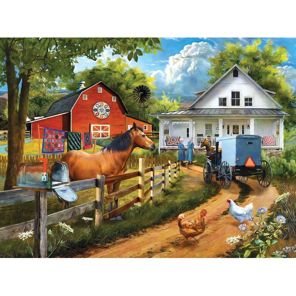Sunsout Puzzle Tom Wood - Aiutare I Vicini - 1000 Teile Puzzle-image