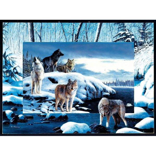Sunsout Puzzle Animali Kevin Daniel - Lupi Dei Ghiacci - 1000 Pezzi-image