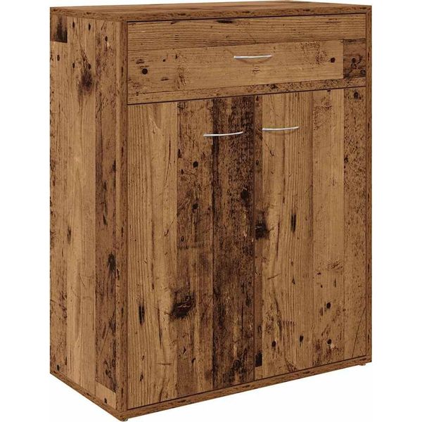 Vidaxl Credenza Effetto Legno Vecchio 60X30X75 Cm Materiale A Base Di Legno-image