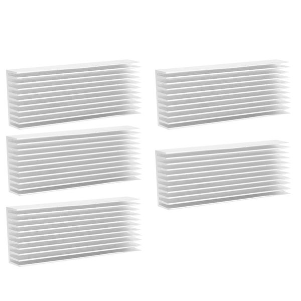 5 Dissipatori Di Calore In Alluminio Per Il Raffreddamento Di Schede Di Circuiti Cpu, Parti Che Dissipano Il Calore, 40 X 20 X 100 Mm-image