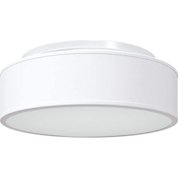 Vidaxl Lampada Da Soffitto Con Faretti Bianco 38 X 38 X 13,5 Cm Tessuto-image