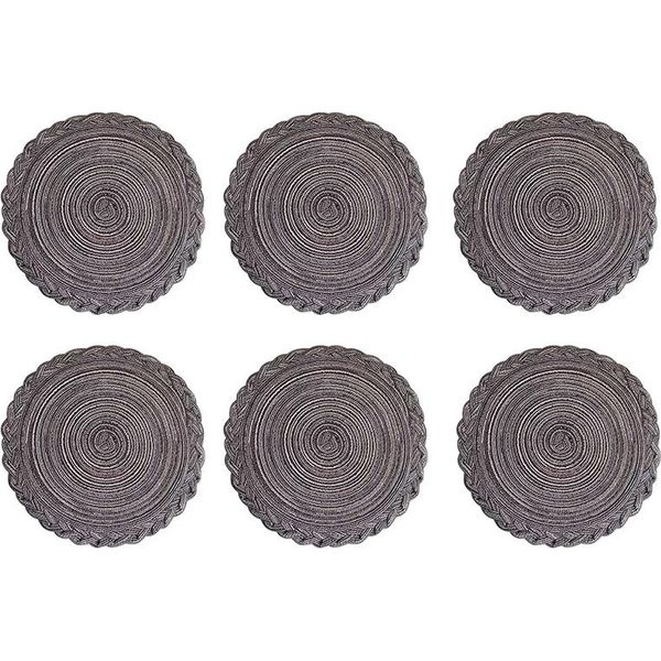 Inf Set Di 6 Tovagliette Grigio Scuro-image