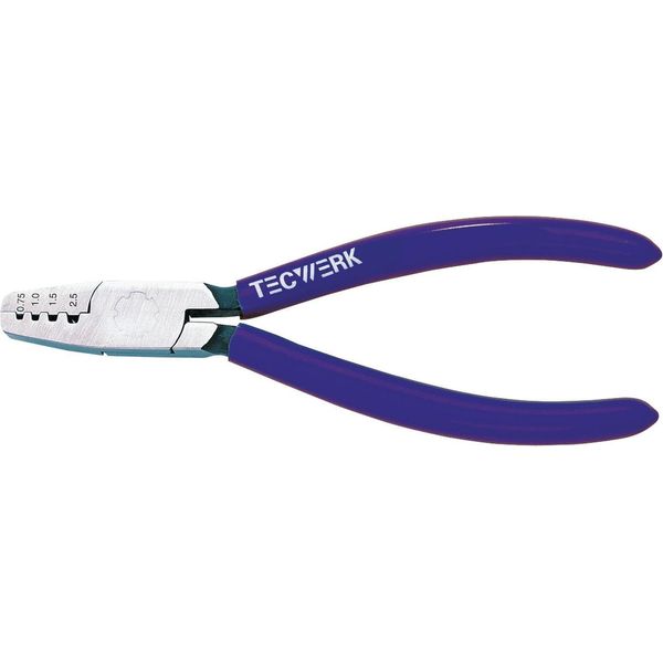 Pinze Per Capicorda Lunghezza Totale 145 Mm 0,25 - 2,5 (Awg 23 - 13) Mm² Rivestimento In Plastica Lucida-image