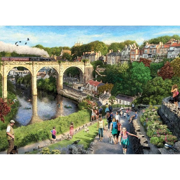 Gibsons Puzzle Knaresborough - 1000 Teile Puzzle Spaß-image