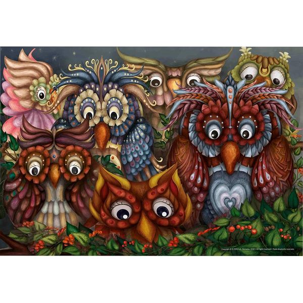 D-Toys Puzzle Gufi - Gioco Di Puzzle Colorato Da 240 Pezzi-image