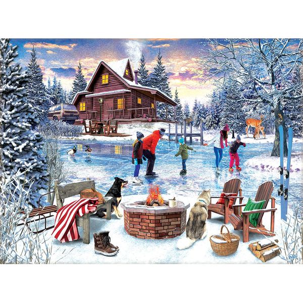 Sunsout Puzzle Pattinatori Al Fuoco - Puzzle Da 1000 Pezzi-image