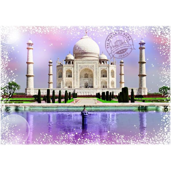 Grafika Puzzle Viaggio Intorno Al Mondo Indien 1000 Teile Bunt-image